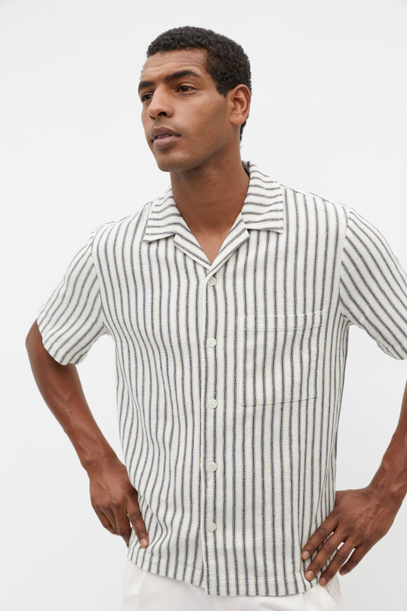 Textured Stripe Shirt  Chalk Multi  hi-res
