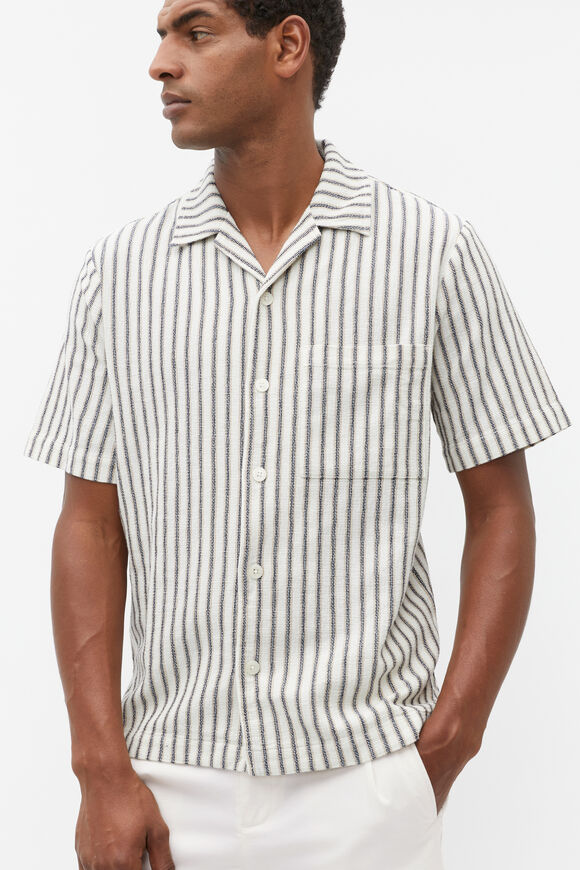 Textured Stripe Shirt  Chalk Multi  hi-res