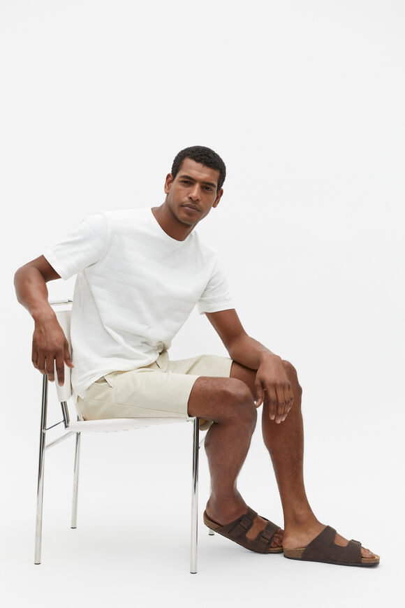 Texture Stripe Tee  Vintage White  hi-res
