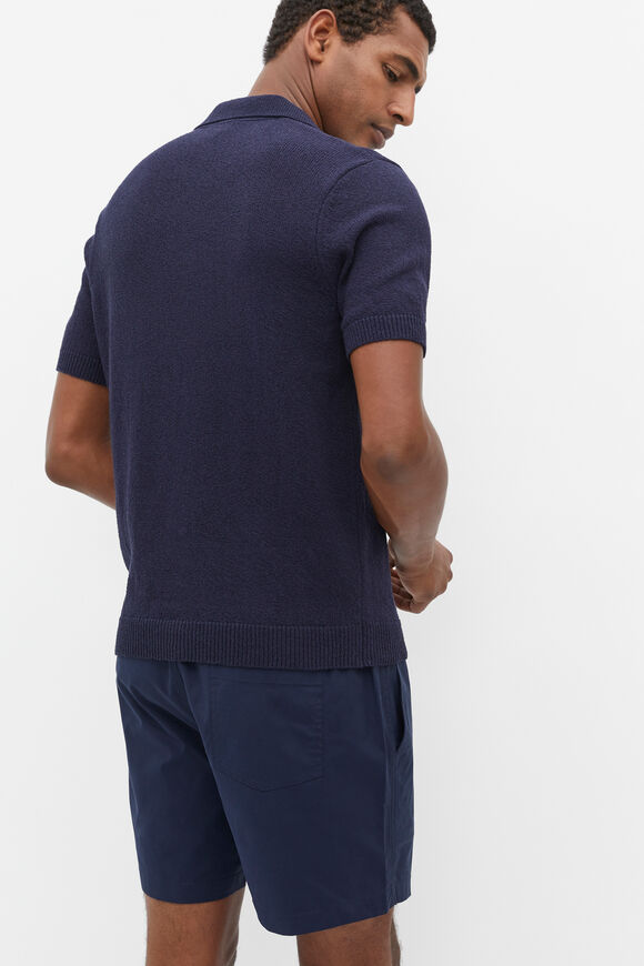 Textured Trophy Polo  Midnight Blue  hi-res