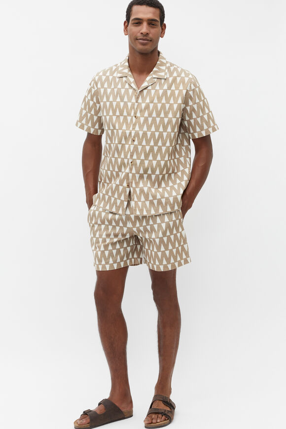 Geo Print Short  Hazelnut Multi  hi-res