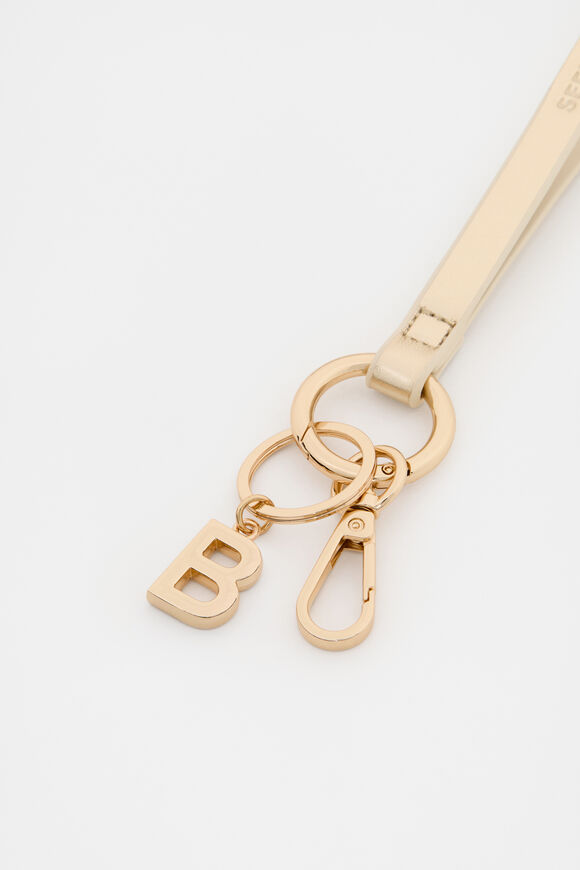 Pale Gold Wrist Letter Strap  B  hi-res