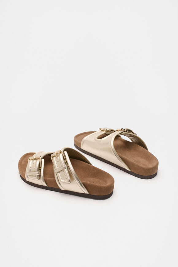 Harper Buckle Slide  Pale Gold  hi-res