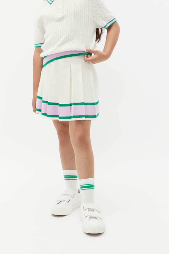 Pleat Knit Skirt  Canvas  hi-res
