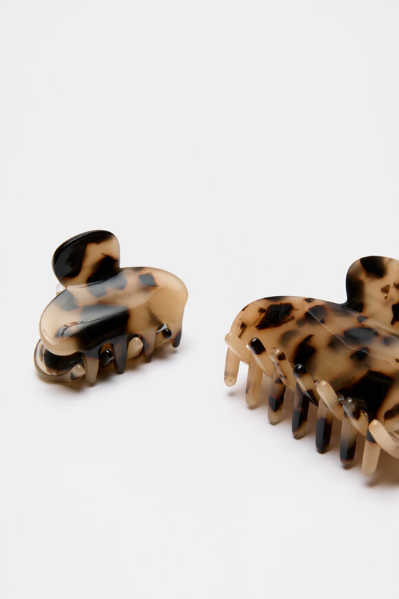 Mini Hair Claw Set  Tort  hi-res