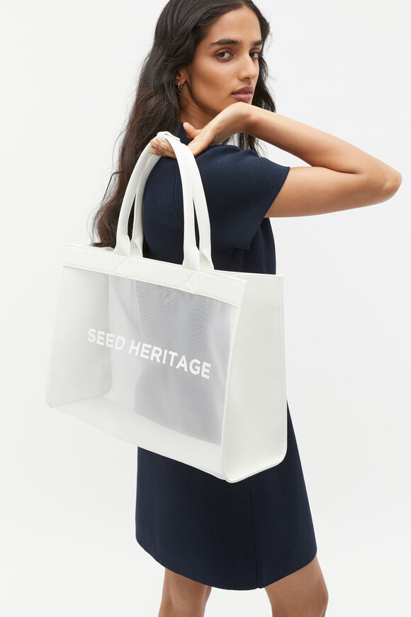 Mesh Tote  Cloud Cream  hi-res