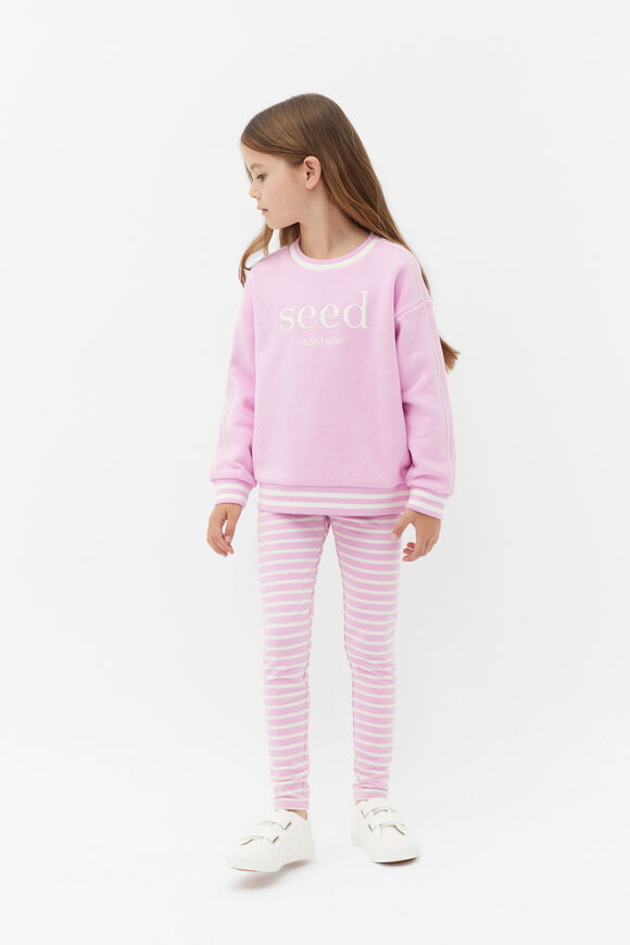 Core Terry Legging  Fairy Floss Stripe  hi-res