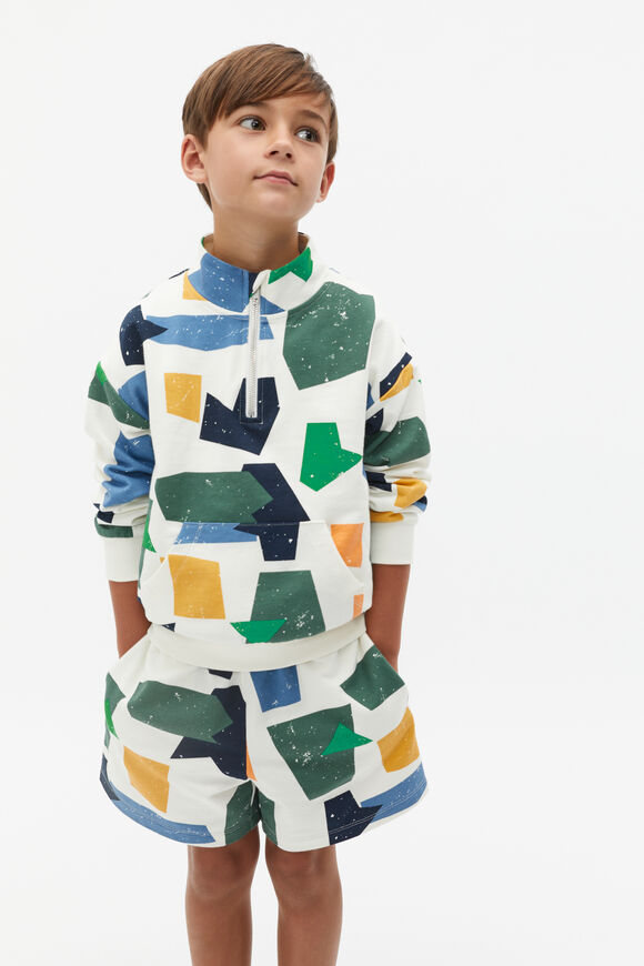 Shapes Zip Sweat  Multi  hi-res