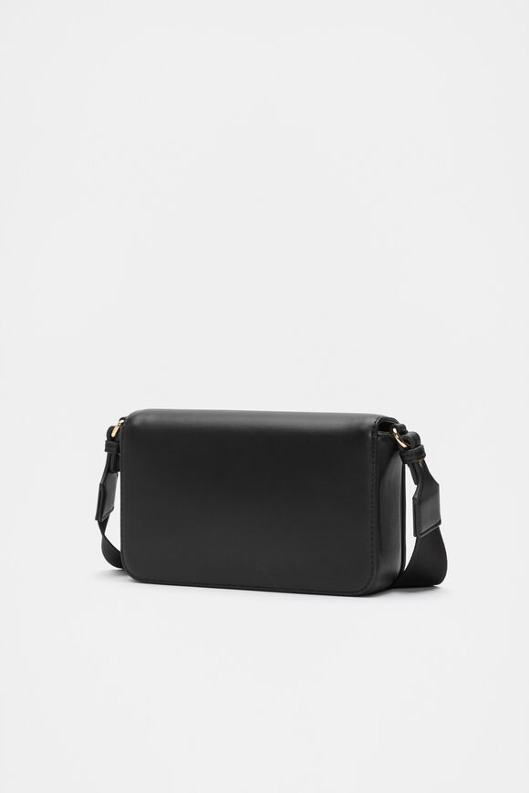 Logo Trim Crossbody Bag  Black  hi-res
