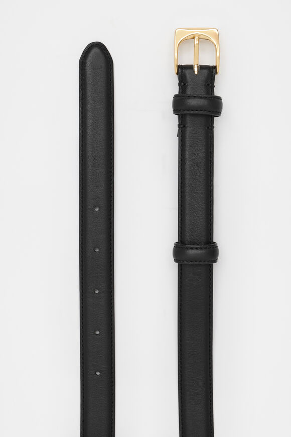Kinsley Rounded Buckle Belt  Black  hi-res