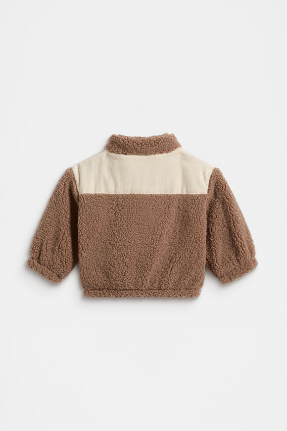 Spliced Zip Jacket  Chocolate Shake  hi-res