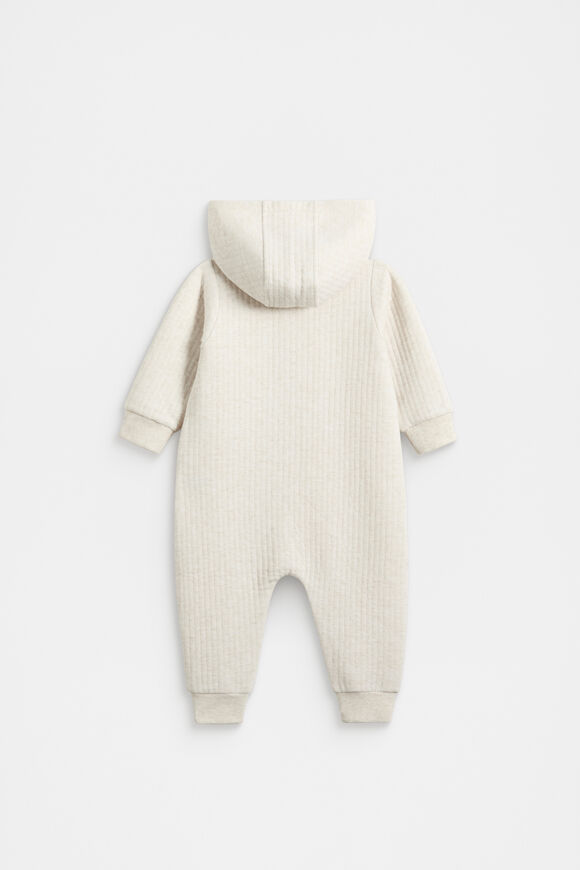 Quilted Logo Coverall  Snow Marle  hi-res