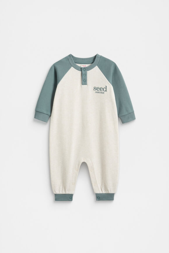 Logo Colourblock Jumpsuit  Snow Marle  hi-res