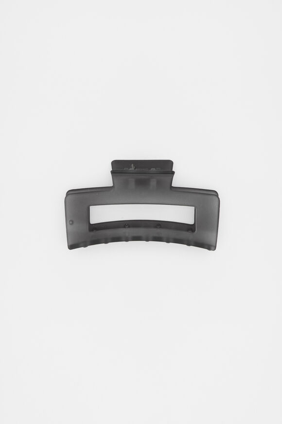 Mini Rectangle Hair Claw  Black  hi-res