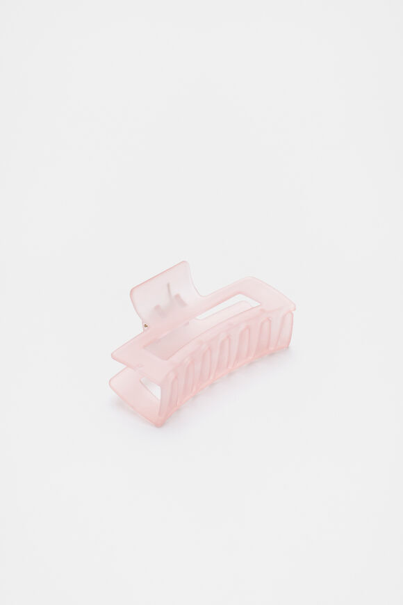 Mini Rectangle Hair Claw  Rose Petal  hi-res