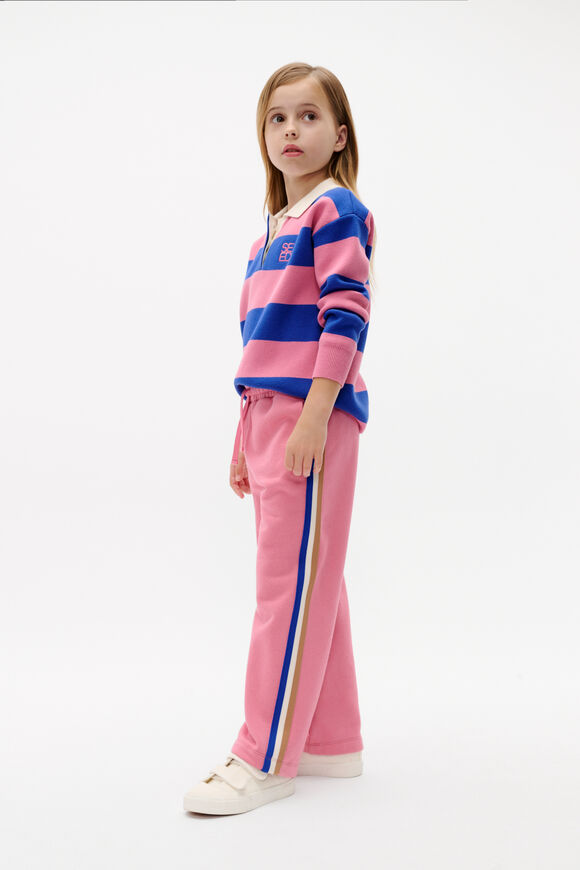 Polo Knit Sweater  Raspberry  hi-res