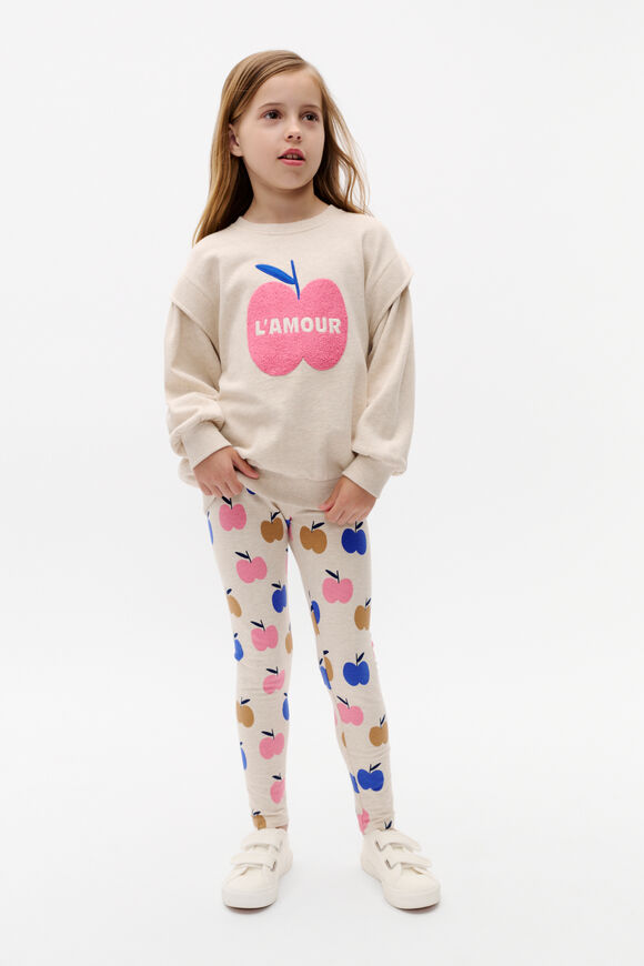 Apple Legging  Oat Marle  hi-res