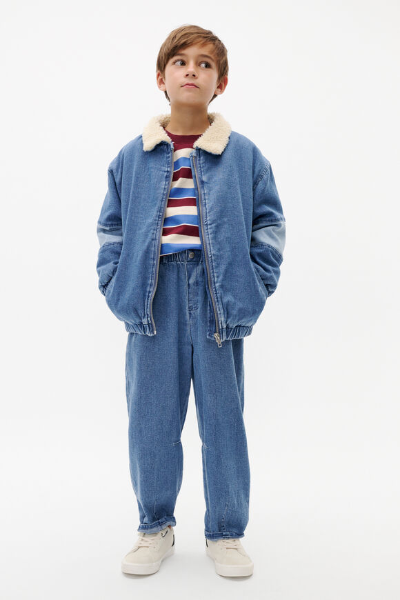 Barrel Jean  Mid Blue Wash  hi-res