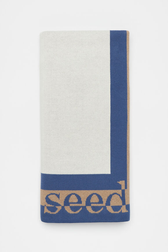 Logo Knit Blanket  Multi  hi-res