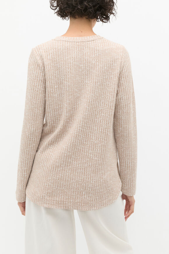 Textured Long Sleeve Top  Cookie Twist  hi-res