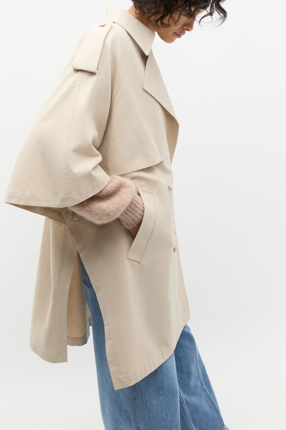 Trench Cape  Oat  hi-res