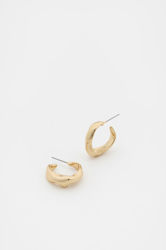 Small Molten Hoop  Gold  hi-res