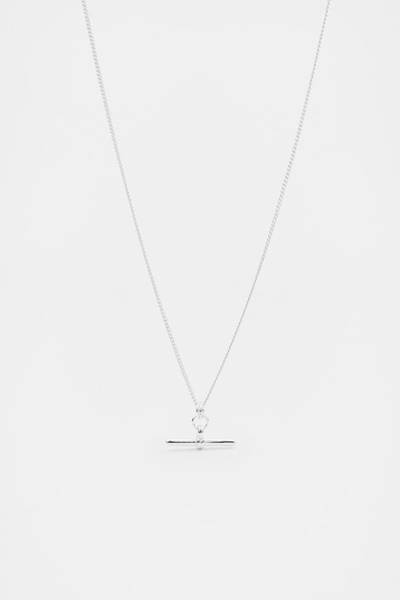 925 Fine Necklace T Bar  Silver  hi-res