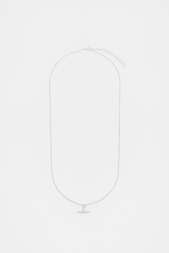 925 Fine Necklace T Bar  Silver  hi-res