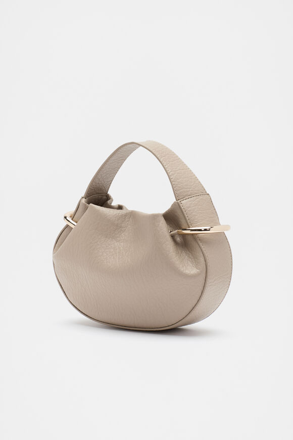 Textured Mini Round Handbag  Cookie  hi-res
