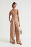 One Shoulder Cut Out Tank  Rose Taupe  hi-res