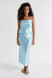 Satin Cowl Neck Camisole  Shimmer Blue  hi-res
