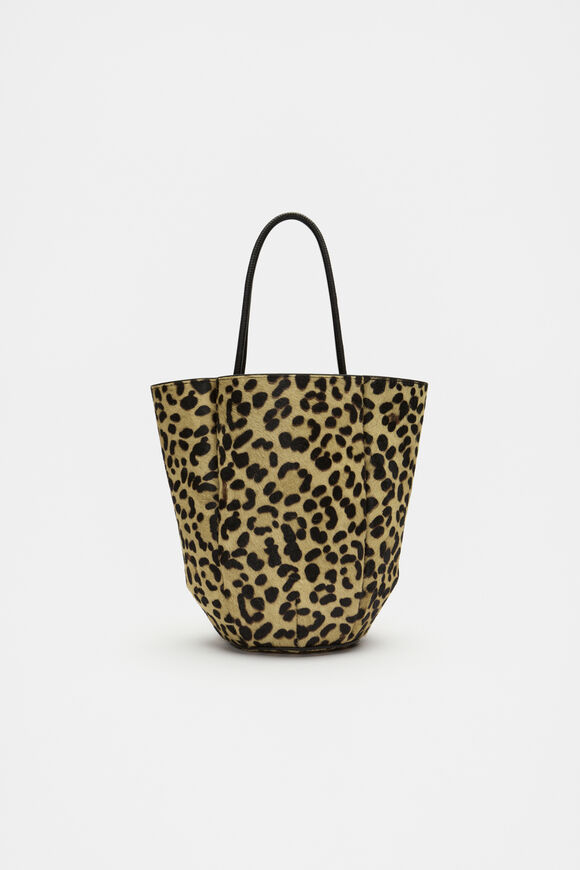 Leather Mini Bucket Bag  Ocelot  hi-res