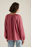 Floaty Blouson Tie Blouse    hi-res
