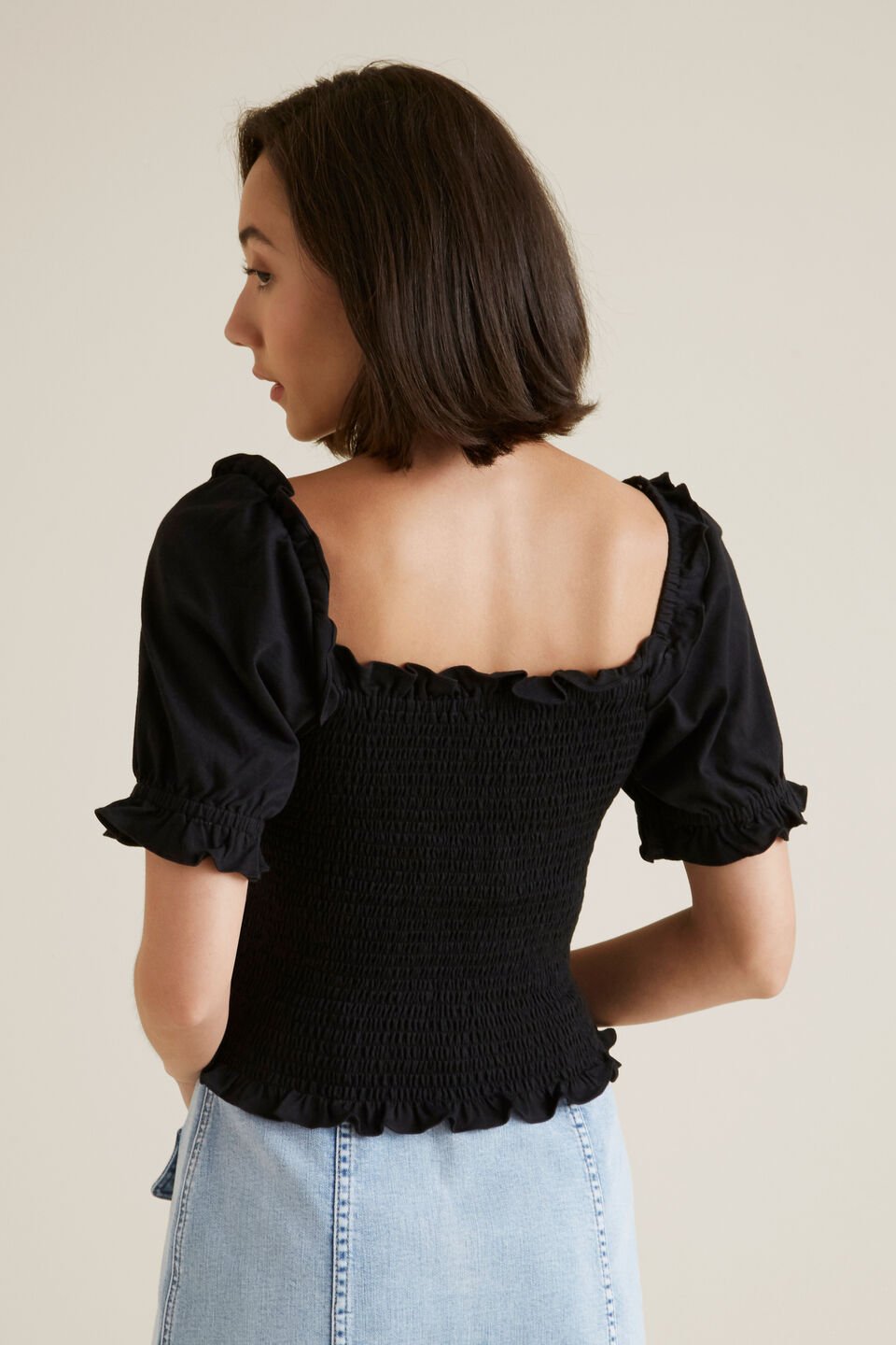 Shirred Prairie Top  