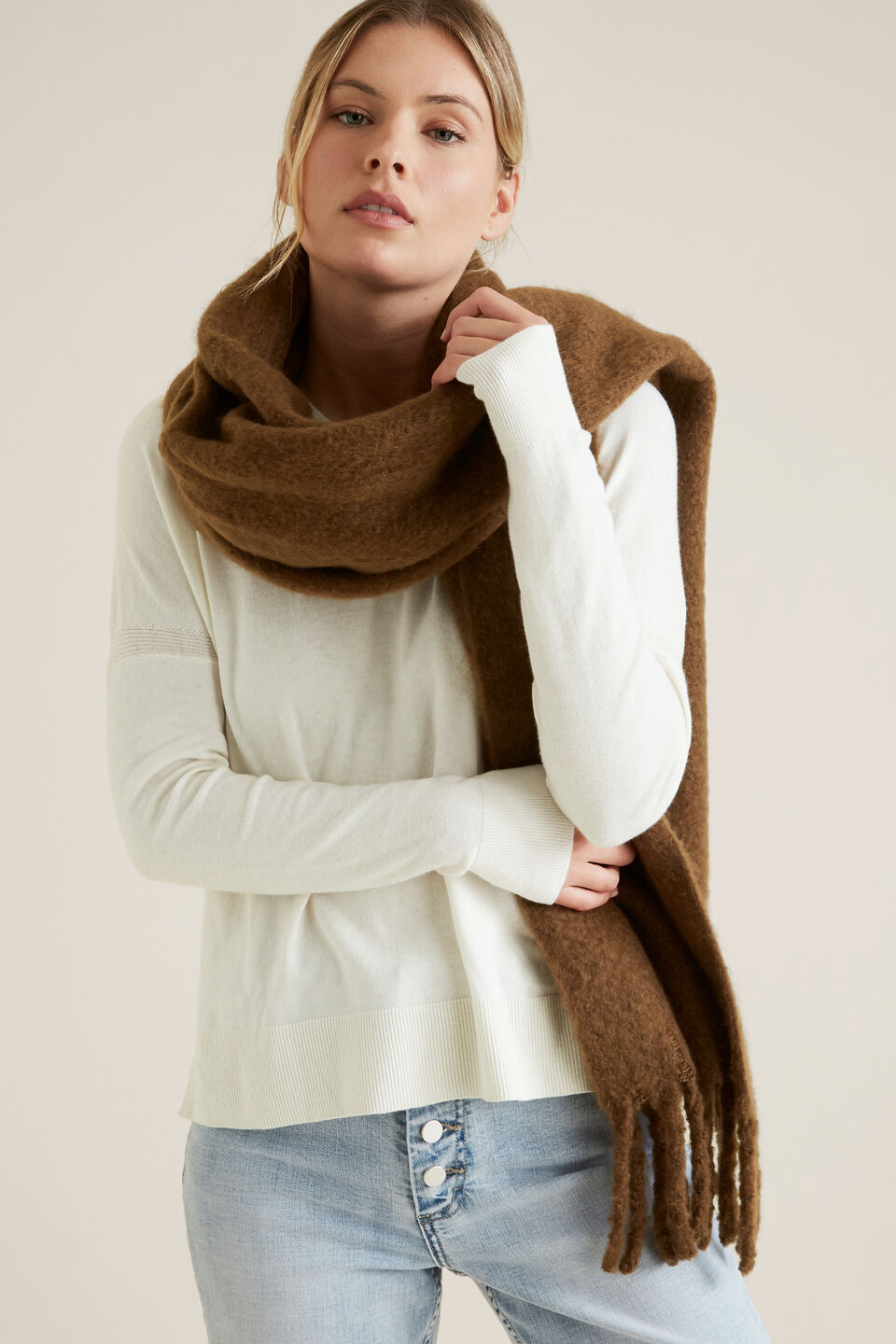 Plush Knit Scarf  