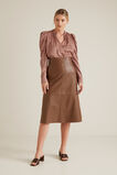 Puff Sleeve Ocelot Blouse    hi-res