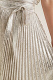 Metallic Stepped Skirt    hi-res
