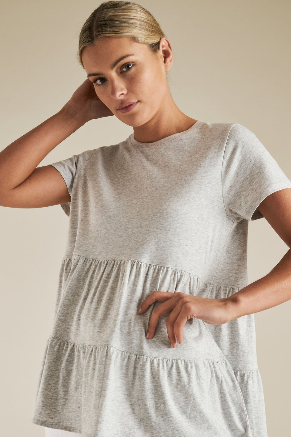 Tiered Peplum Tee  