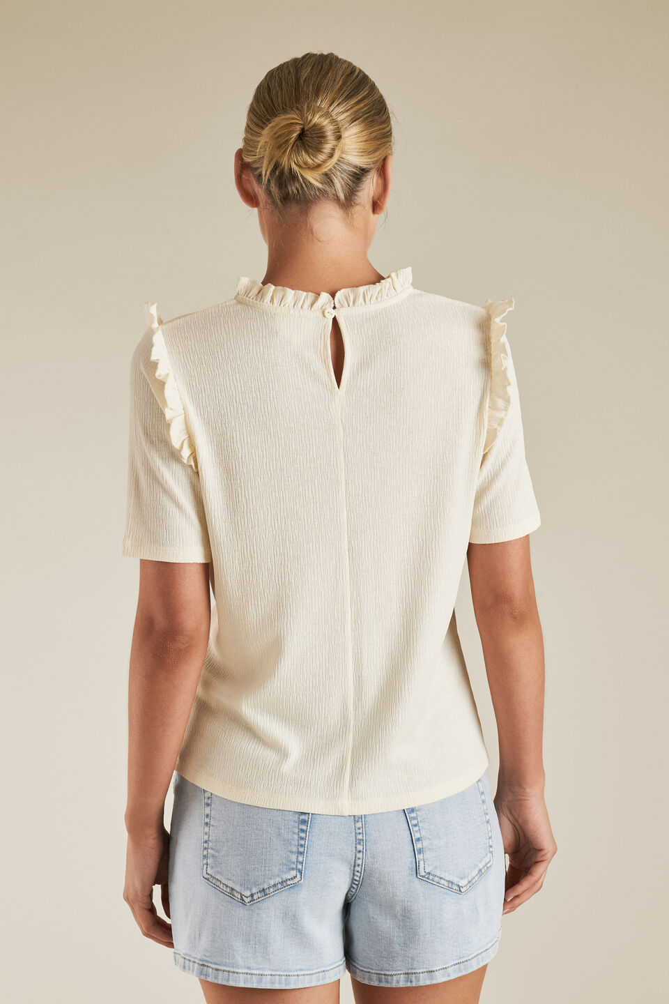 Textured Frill Tee  