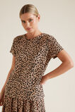 Ocelot Linen Top    hi-res
