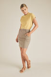 Denim Pintuck Pocket Skirt    hi-res