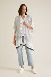 Jacquard Stripe Poncho    hi-res
