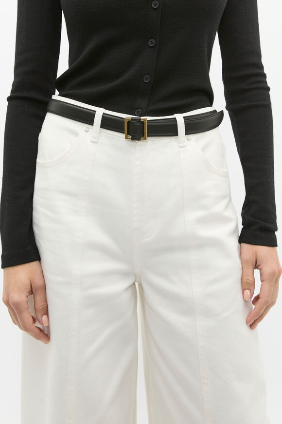 Naomi Leather Hip Belt  Black  hi-res