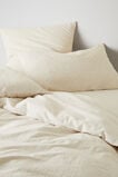 Alba Super King Duvet Cover  Flax Cross Dye  hi-res