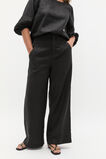Core Linen Waisted Pant  Black  hi-res