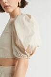 Sateen Tie Back Top  Magnolia  hi-res