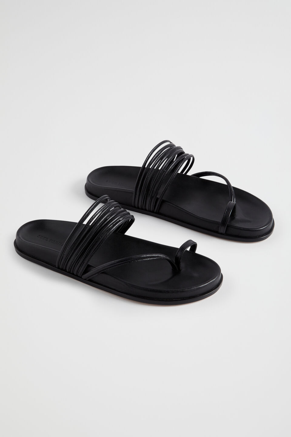Tegan Footbed Sandal  Black