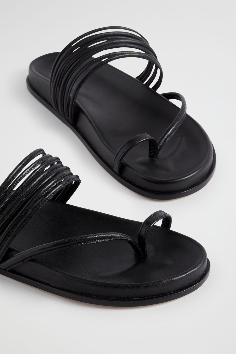 Tegan Footbed Sandal  Black