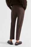Elasticated Tapered Leg Pant  Dark Espresso  hi-res