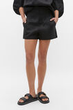 Core Linen Waisted Short  Black  hi-res